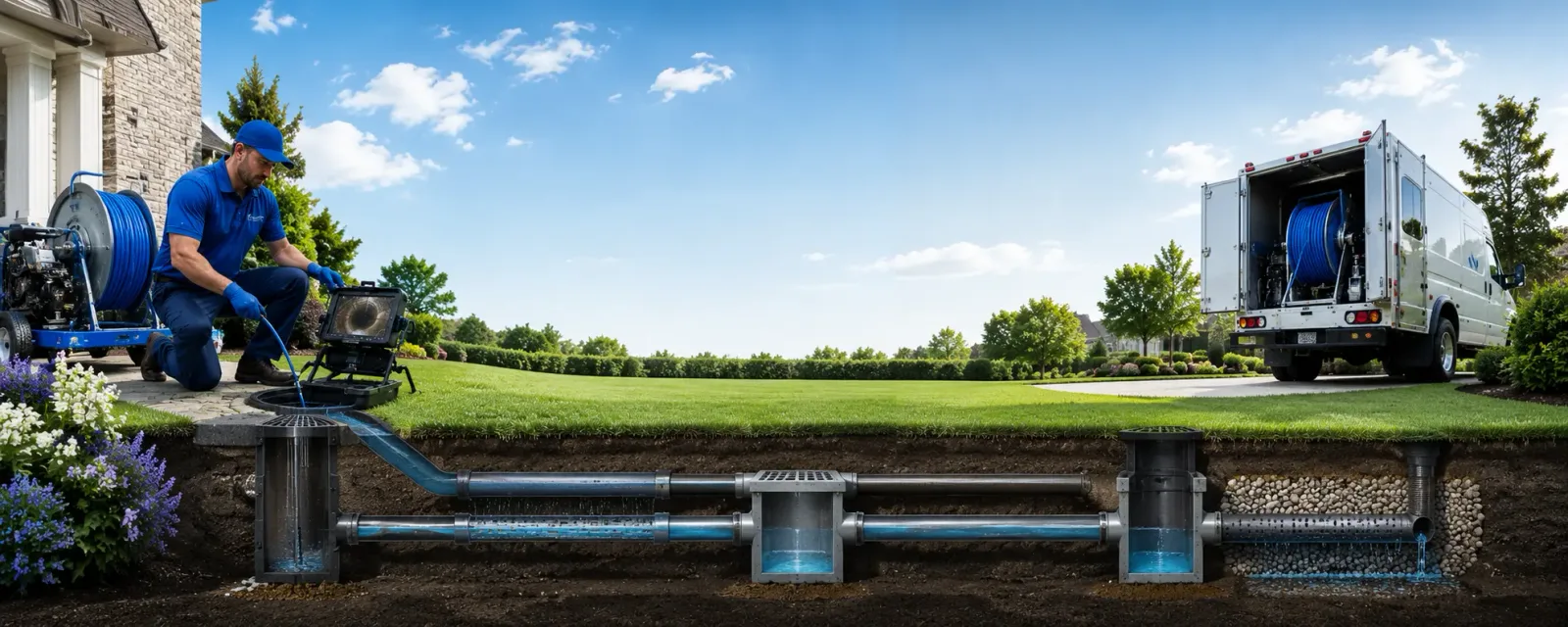 Outdoor drain cleaning information for Blairs, VA